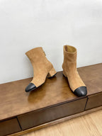 CC Ankle Boots 50mm Bold Beige Suede
