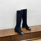 CC High Boots 50mm Black Suede