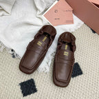 Miu Ruches Brown Leather 611335