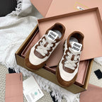Miu Tyre Sneaker Brown White Suede 611341