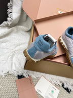 Miu Tyre Sneaker Grey Blue Suede 611342