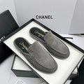 CC 26s Double C Mule Gray Suede 645304