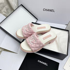 CC 26SS Pink White Quilted Lambskin 726543
