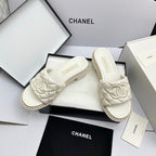 CC 26SS White Quilted Lambskin 726545