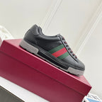 GG 26s Ace Men Sneaker Black Leather 726752