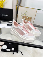 CC 26s Sneaker Pink White Cowhide Mesh 723083