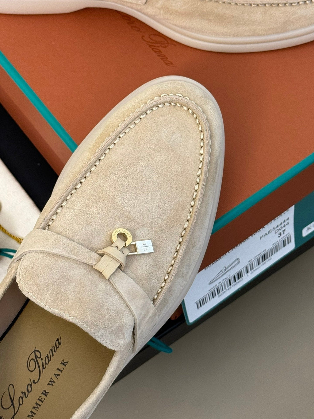 summer charm walk loafer pink sand suede