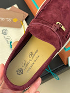 summer charm walk loafer burgundy suede