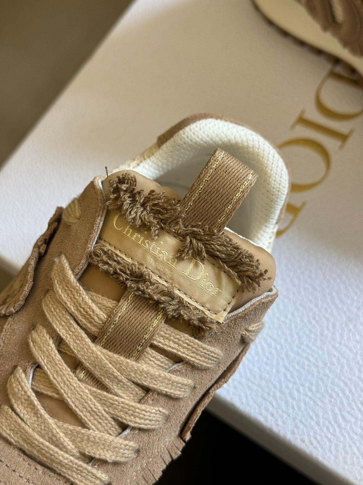 Cest CD Sneaker Brown Suede Calfskin and Mesh