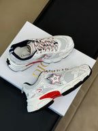 CD Chrono Sneaker White Mix Red Mesh Fabric 992629