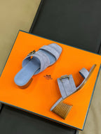 HM Kutecuh Sandals Purple Calfskin 319601