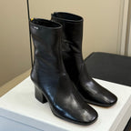 MiuMiu ankle boots black cowhide 521946