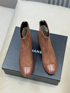 CC 26FW Ankle Boot Brown Suede Fabric 621277