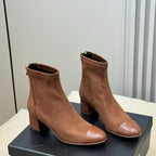 CC 26FW Ankle Boot Brown Suede Fabric 621277