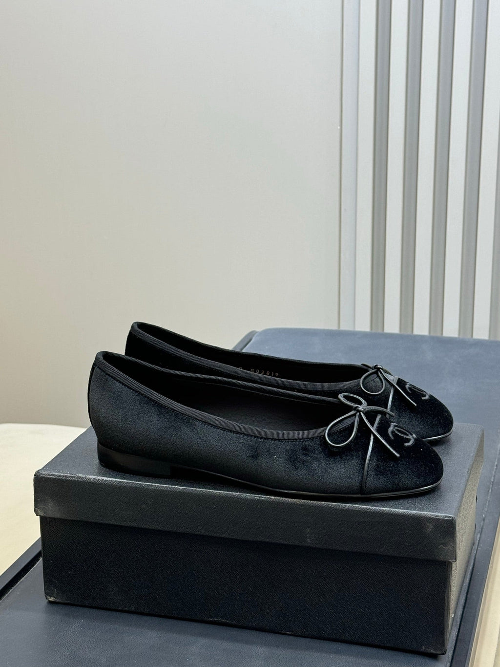CC 26ss Ballet Flats Black Velvet 623153
