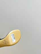 FENDI HIGH-HEELED 10 CM IN BLACK GLOSSY LAMBSKIN WITH GOLD HARDWARE