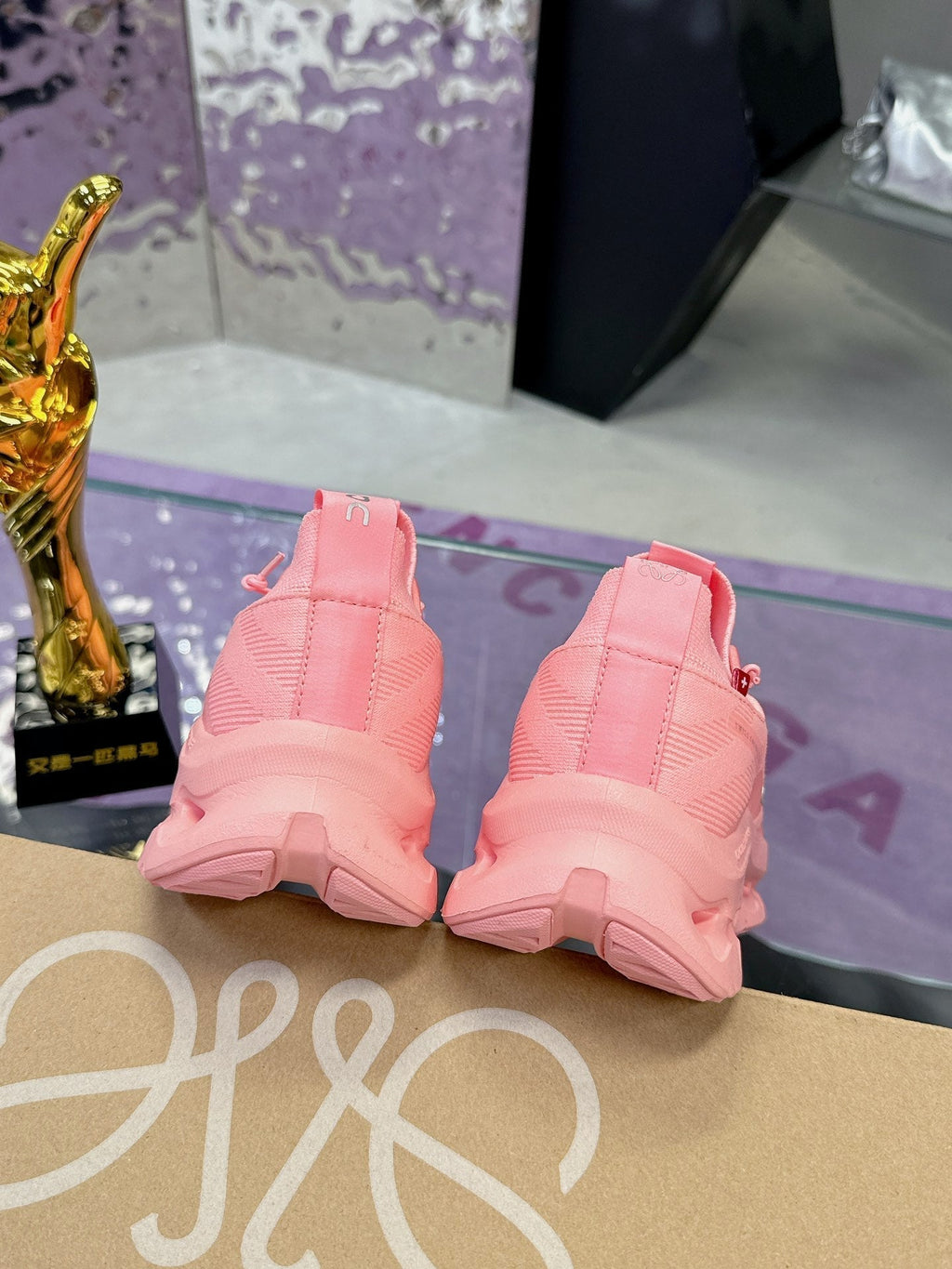 Loewe x On Cloudtilt Sneaker Pink Calfskin