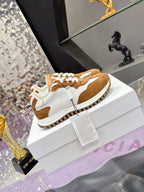 CD C'est Dior Sneaker Brown White Mesh Suede Calfskin 546578