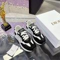 CD C'est Dior Sneaker Black White Mesh Suede Calfskin 546579