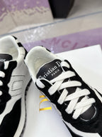 CD C'est Dior Sneaker Black White Mesh Suede Calfskin 546579