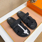 HM Men's Chypre Sandals Black Diamond Suede 735675