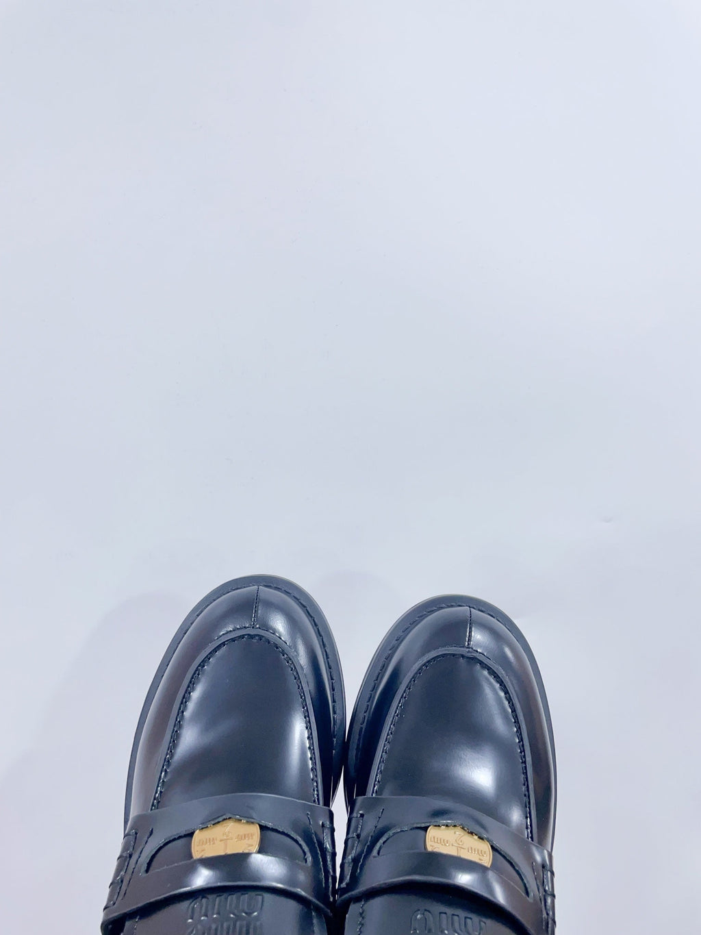 Miu Loafers Black Cowhide
