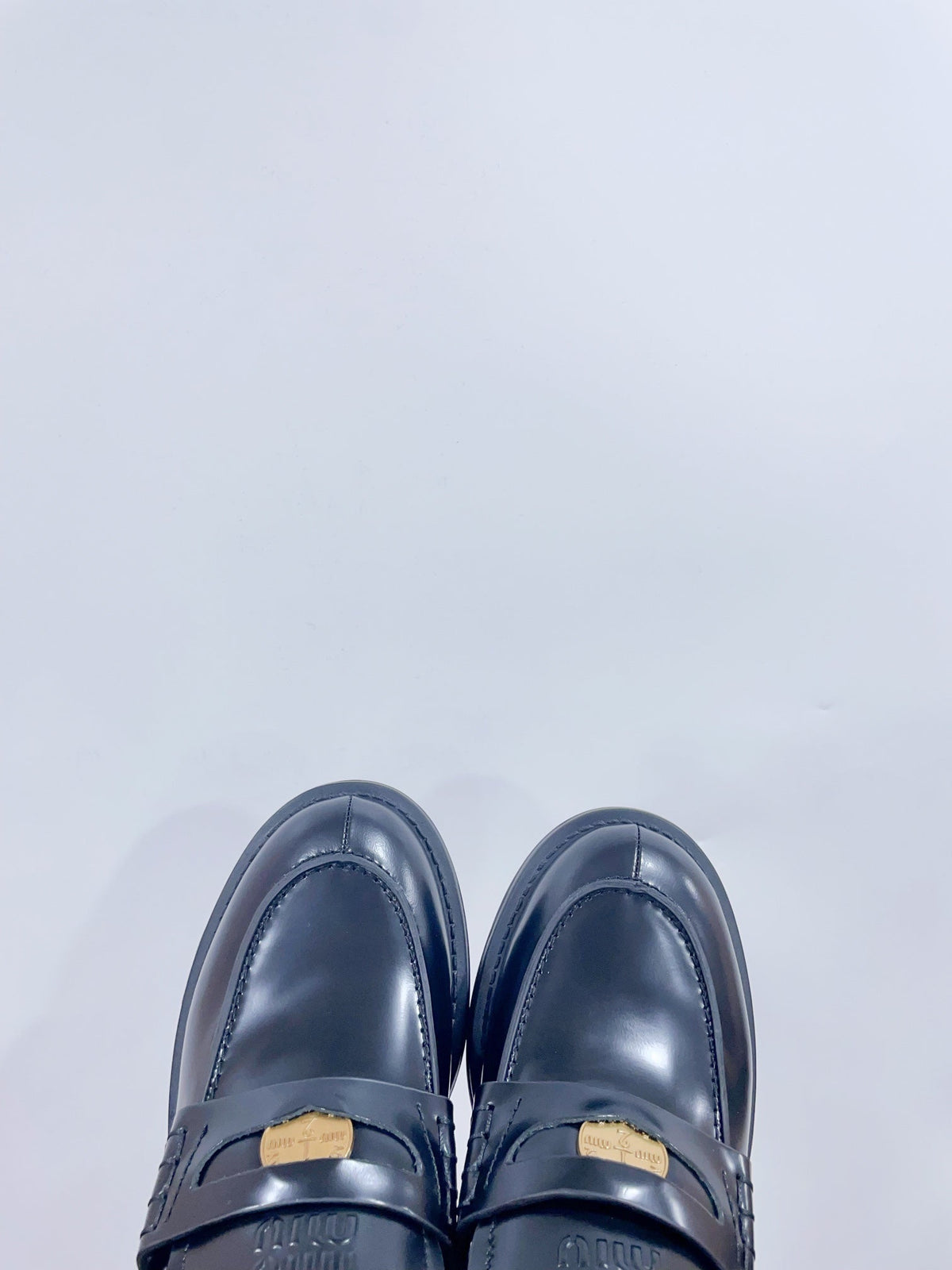 Miu Loafers Black Cowhide