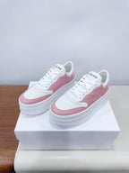 CELINE 25C Block Sneaker Pink mix White Calfskin 232000