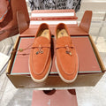 LP Summer Charms Walk Loafers Orange Suede 565846