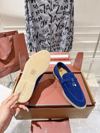 LP Summer Charms Walk Loafers Navy Blue Suede 565860