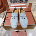 LP Summer Charms Walk Loafers Light Blue Suede 565862