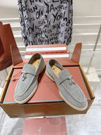 LP Summer Charms Walk Loafers Grey Suede 565864