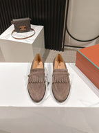 LP Pennan Fringe Taupe Suede 564804