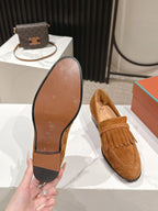 LP Pennan Fringe Brown Suede 564805