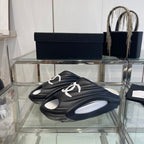 CC Slippers Black and White Foam 204131