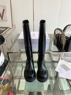 CD Diorebel Boot Glossy Black Calfskin