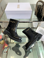 CD Ankle Boot Glossy Black Calfskin