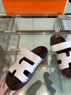 HM 25 Kos Clog Sandals White Cowhide 292049