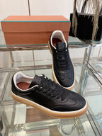 LP Tennis Walk Sneaker Black Suede 307247