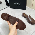 CC 25C Mule Chocolate Calfskin