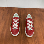 GG Men's ACE Sneaker Red Calfskin 537020