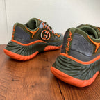 GG Men's Ripple Sneaker Olive Green Orange Mesh 536986