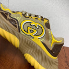 GG Men's Ripple Sneaker Brown Yellow Mesh 536992