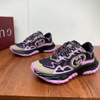 GG Men's Ripple Sneaker Black Purple Mesh 536994