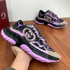 GG Men's Ripple Sneaker Black Purple Mesh 536994