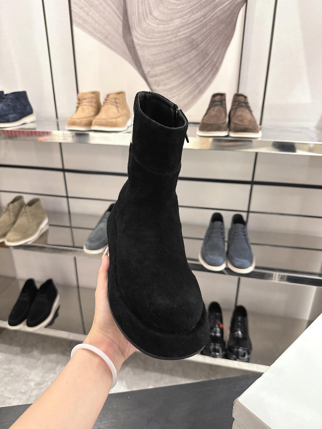 The Row SS2025. Boots  Black Suede 543371