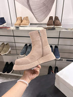 The Row SS2025. Boots  Brown Suede 543372