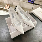 Jimmy Choo Aren Pump 65 White Cowhide 597666
