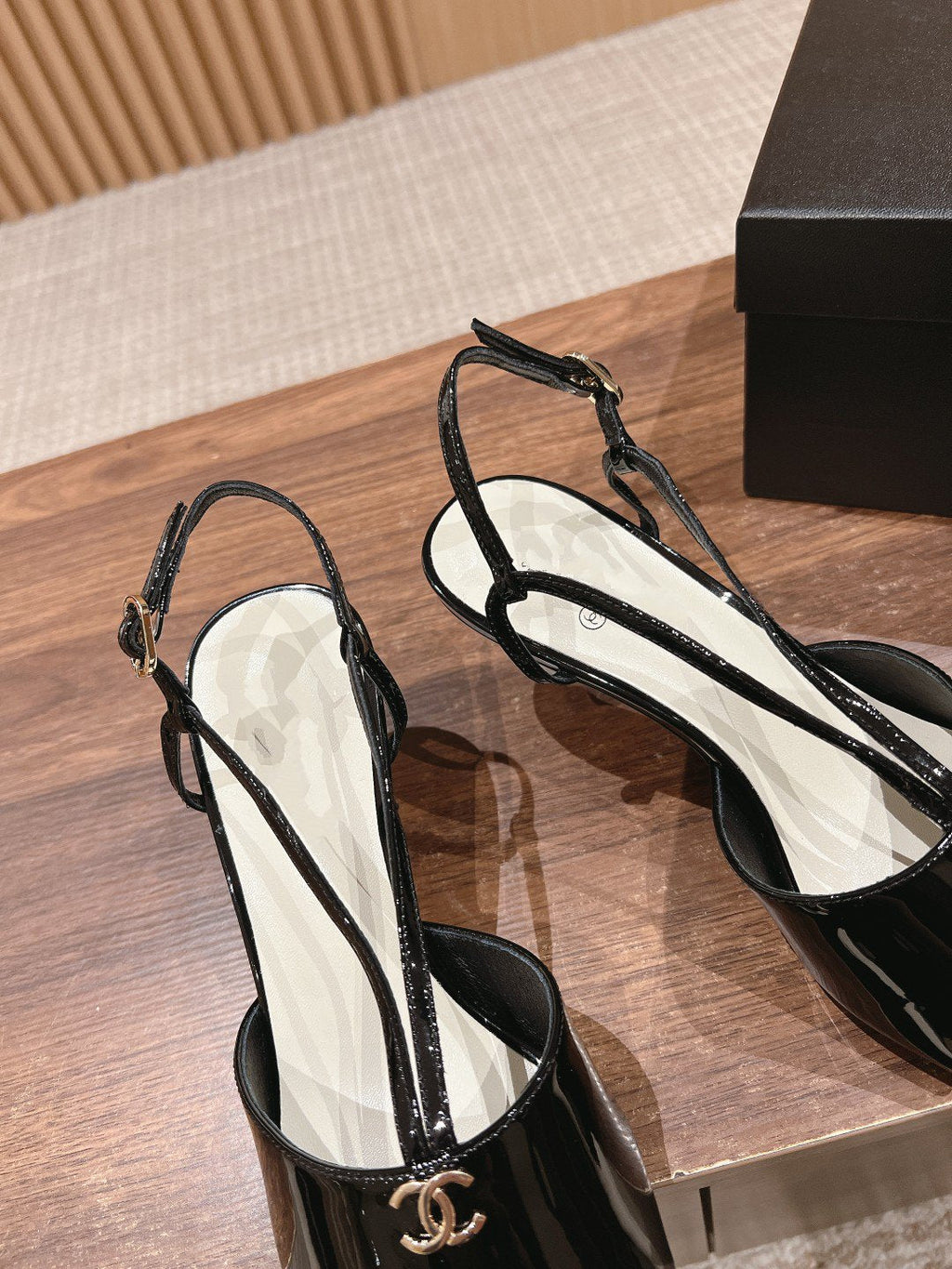 high heel 70 sandals black white patent calfskin