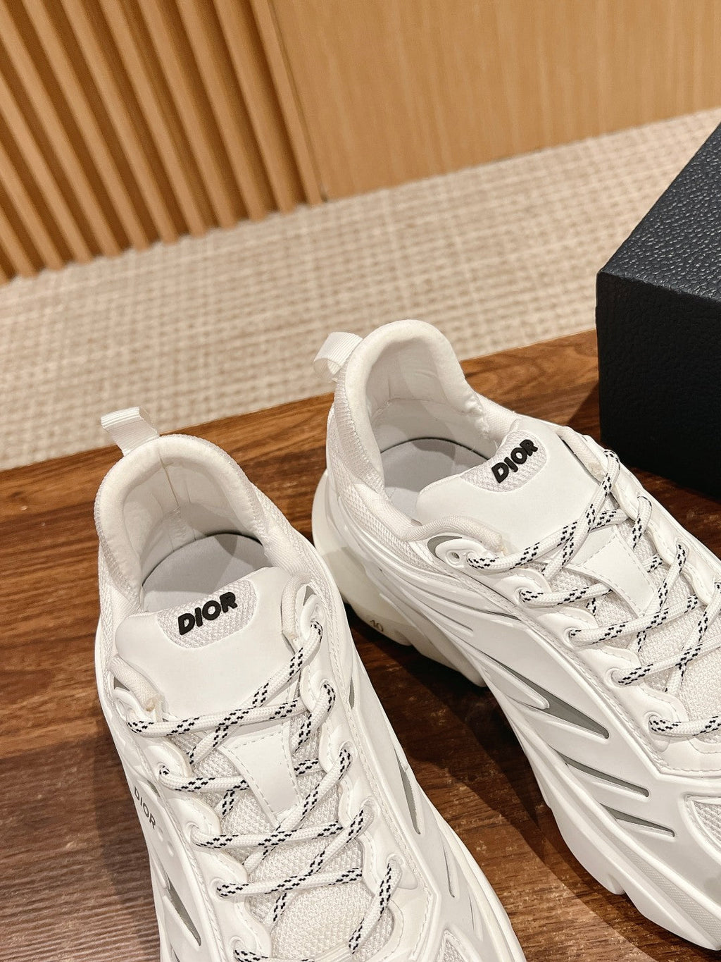 CD B44 Blade Sneaker 30mm White Mesh Fabric 101016